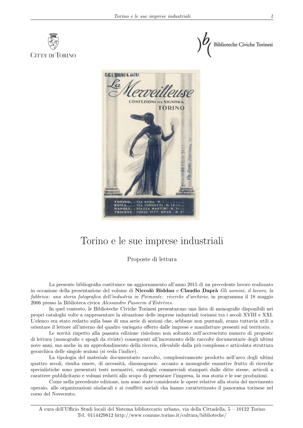 Torino E Le Sue Imprese Industriali 1