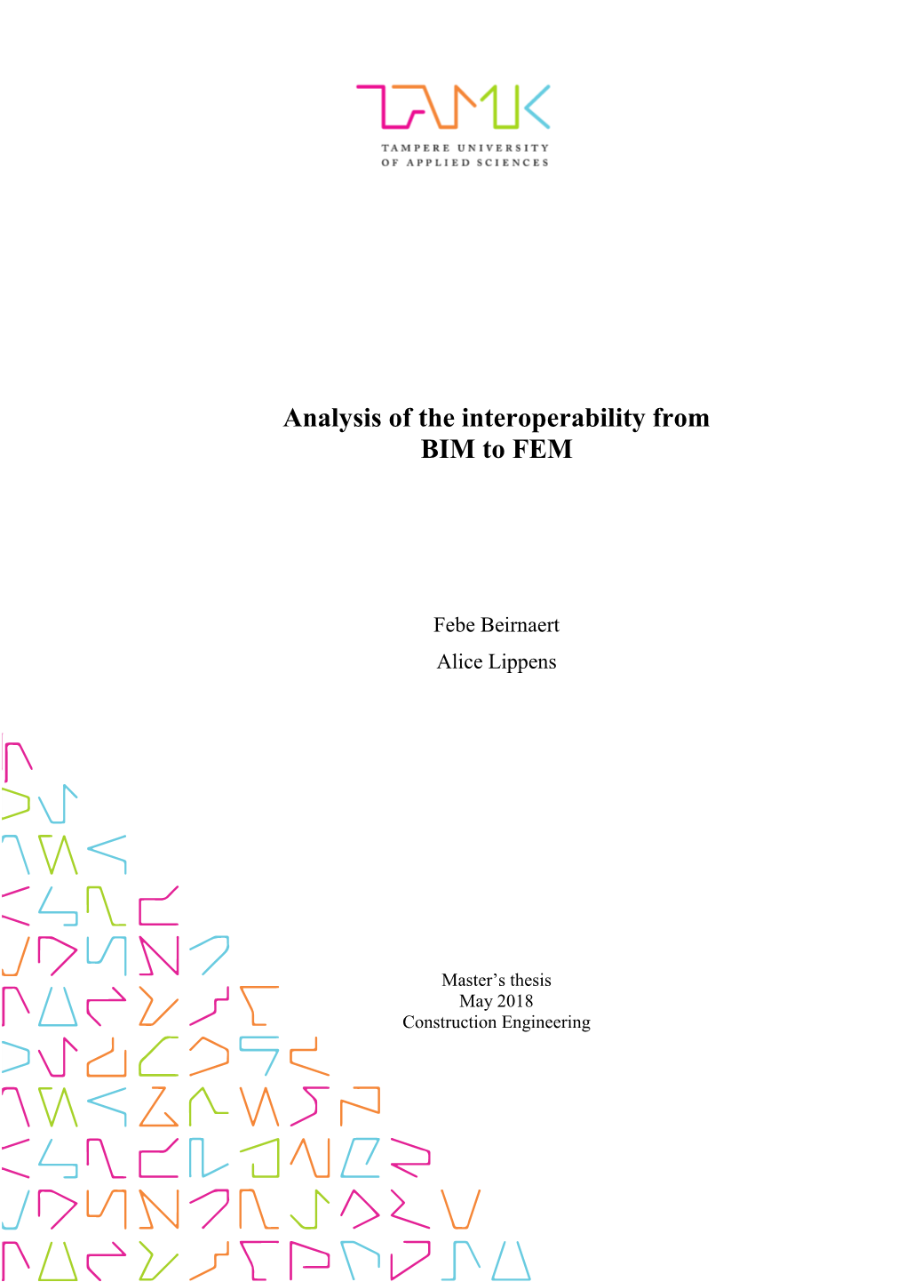 Analysis of the Interoperability from BIM to FEM