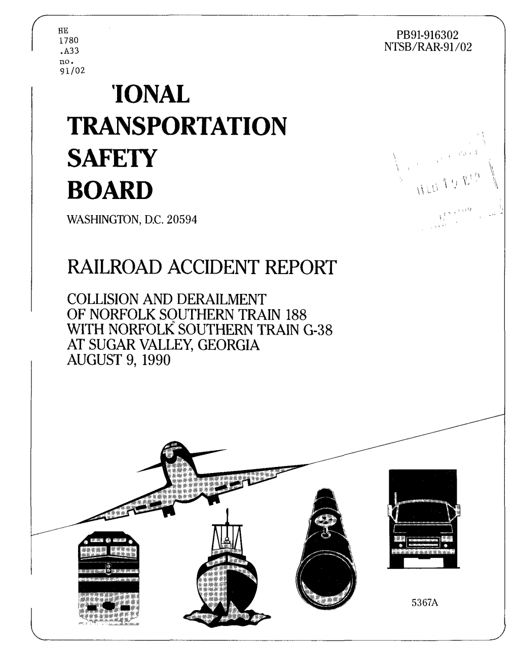 Tonal Transportation Safety Board Washington, D.C