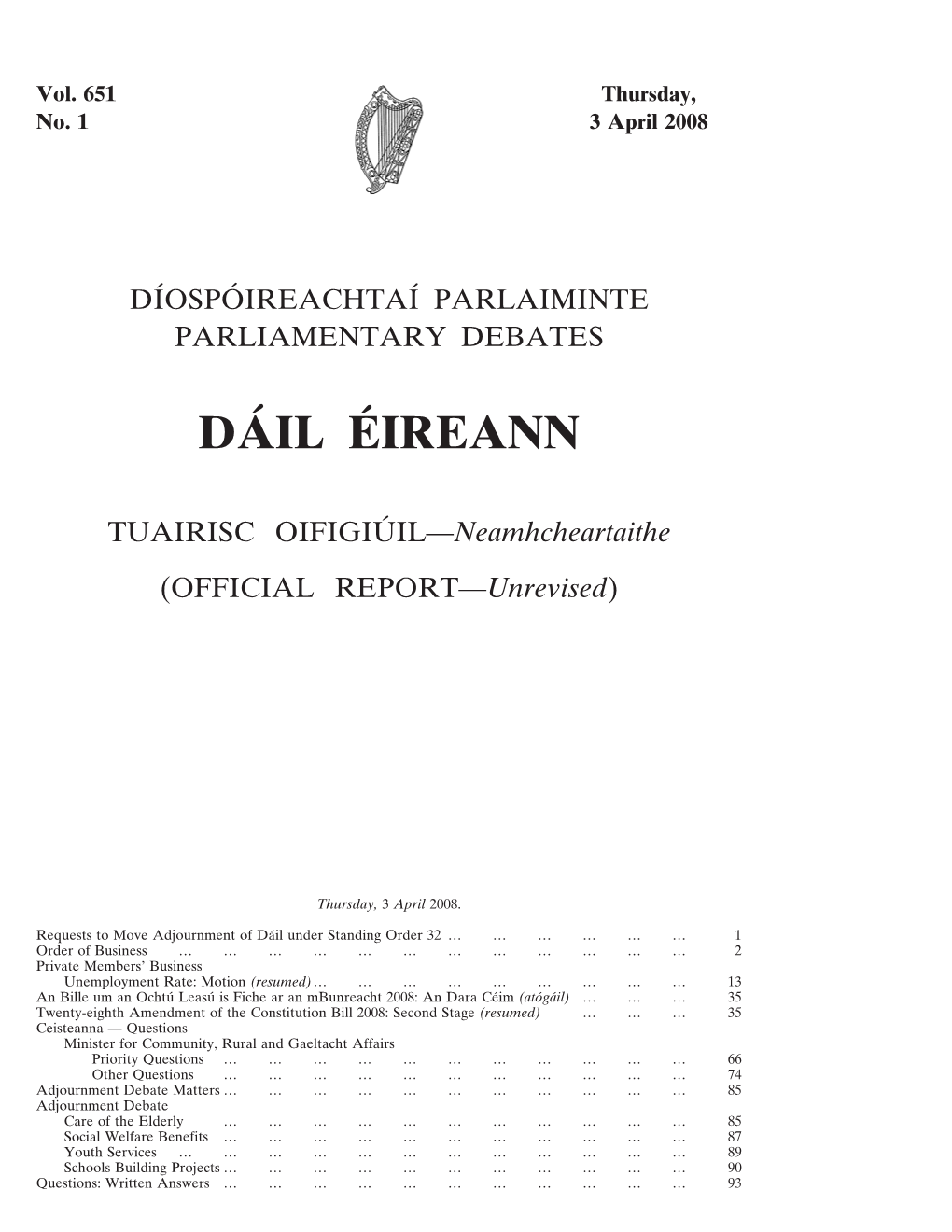 Da´Il E´Ireann