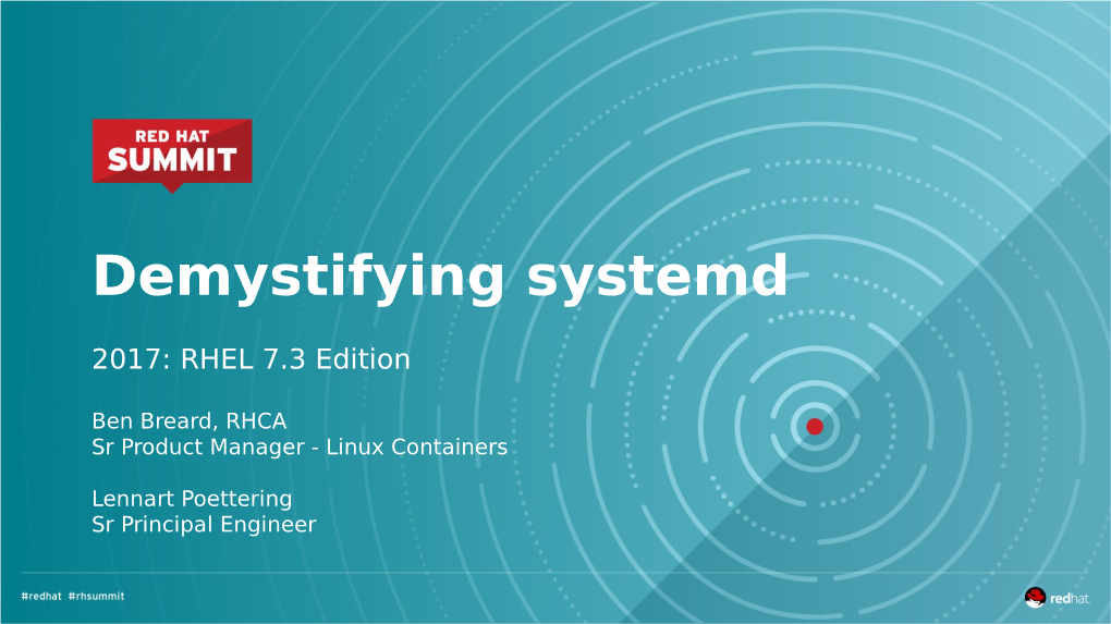 Demystifying Systemd