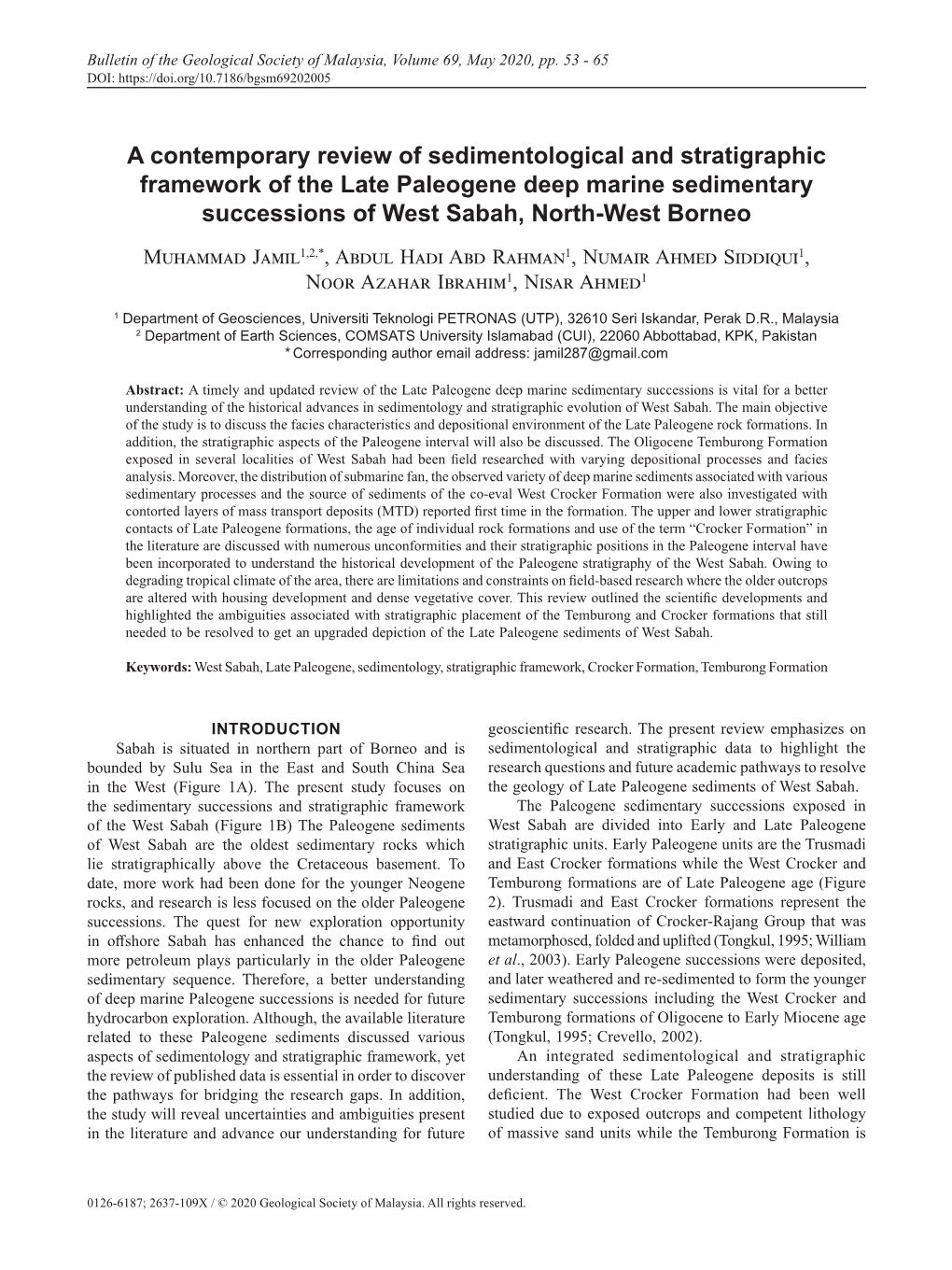 A Contemporary Review of Sedimentological and Stratigraphic