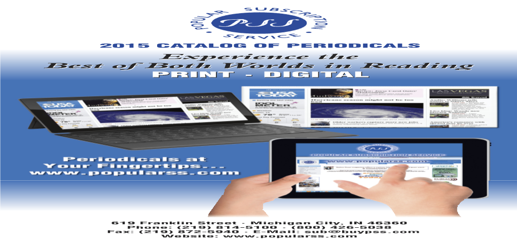 Periodical Catalog 2015