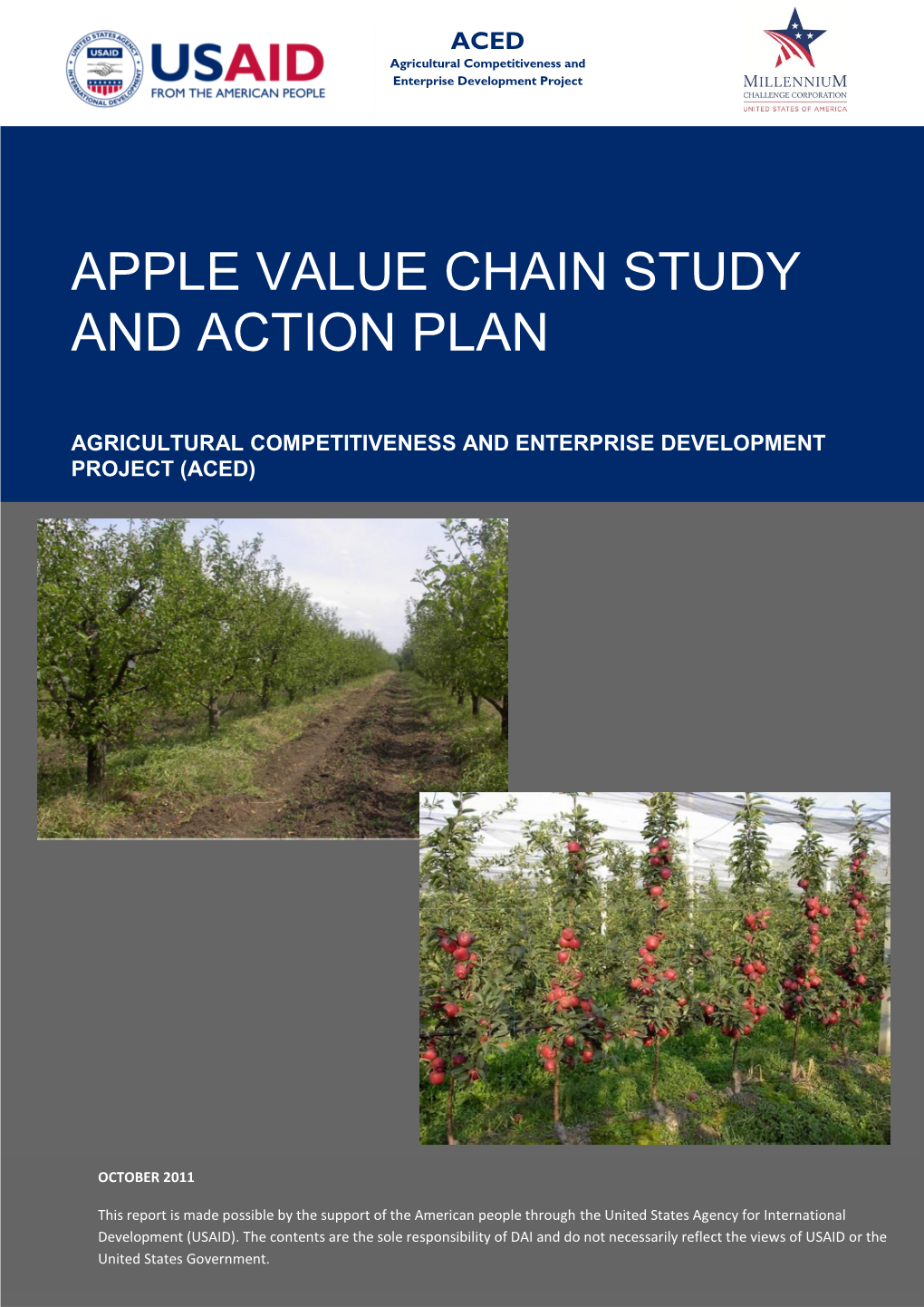 Apple Value Chain Study and Action Plan