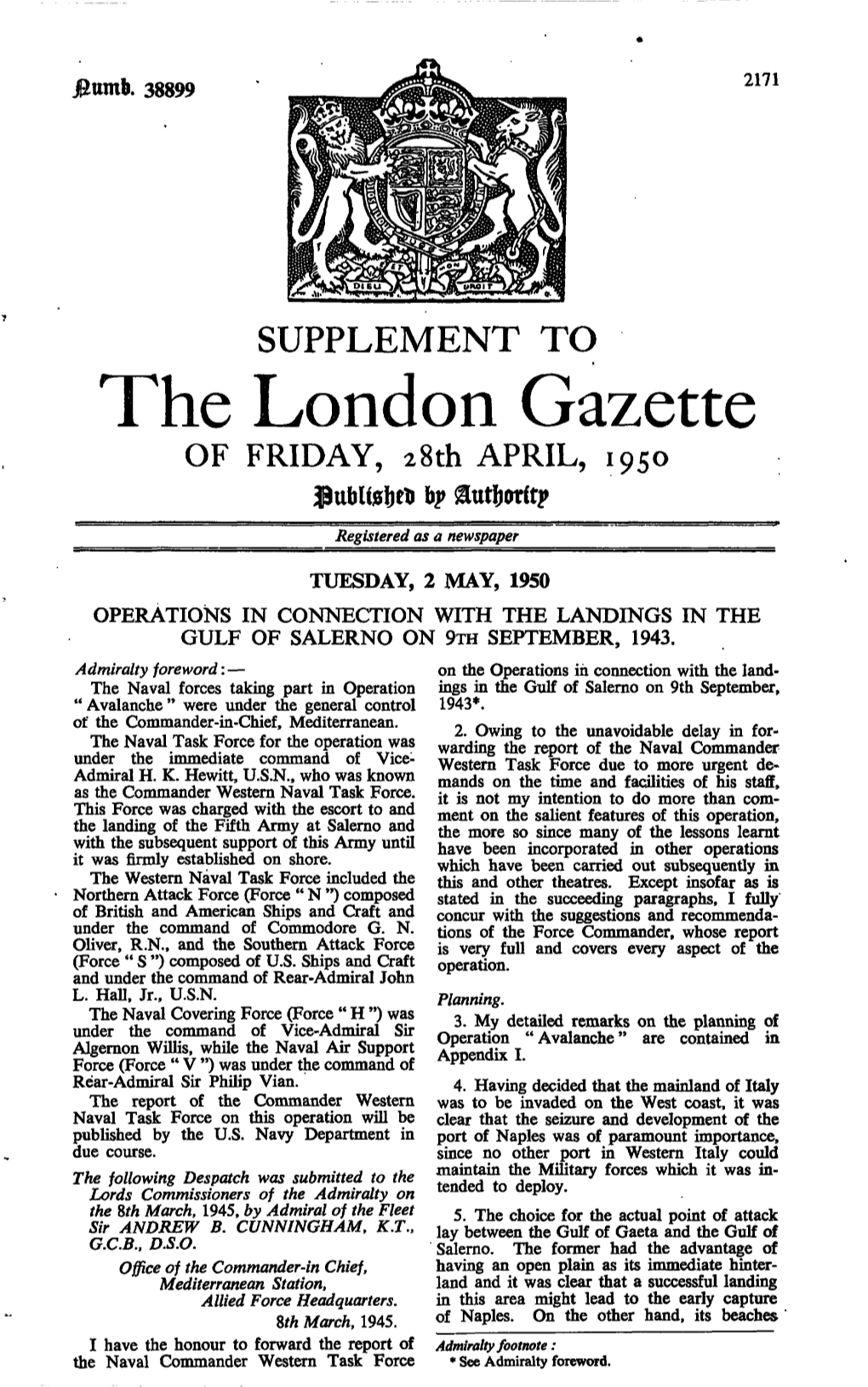 The London Gazette of FRIDAY, 28Th APRIL, 1950 $Ttt)Ugi)Tt 6?