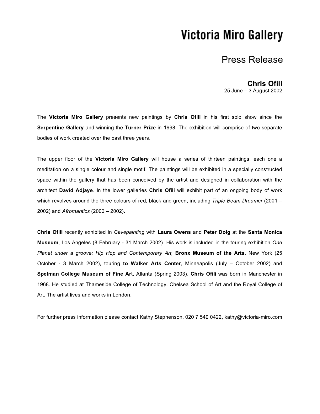 Press Release