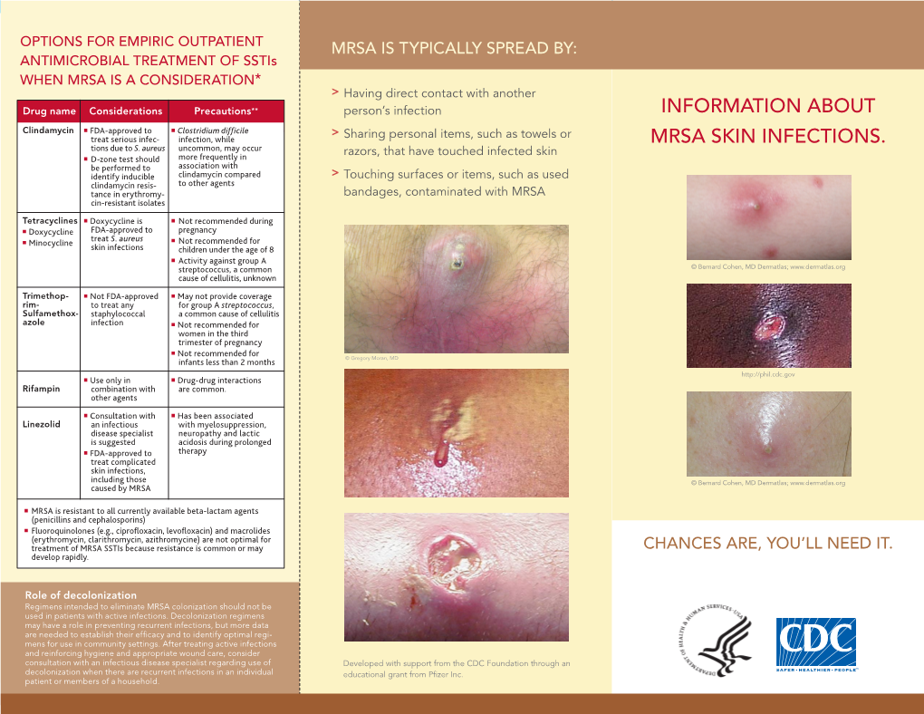 Information About Mrsa Skin Infections