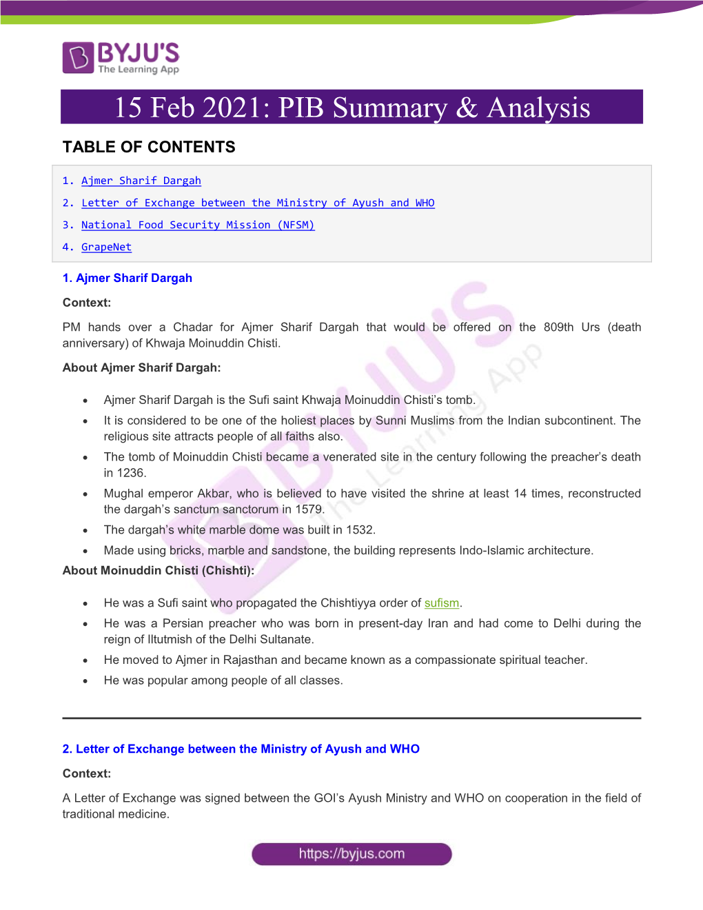 BYJU's IAS Comprehensive News Analysis