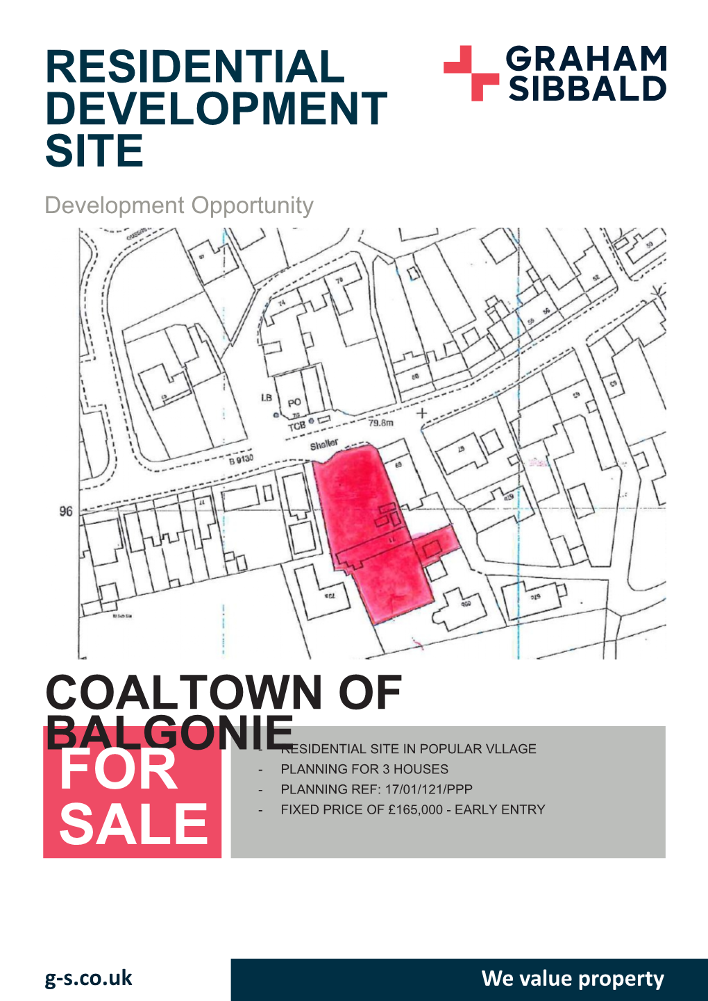 FOR SALE SITE Development Opportunity COALTOWN of BALGONIE