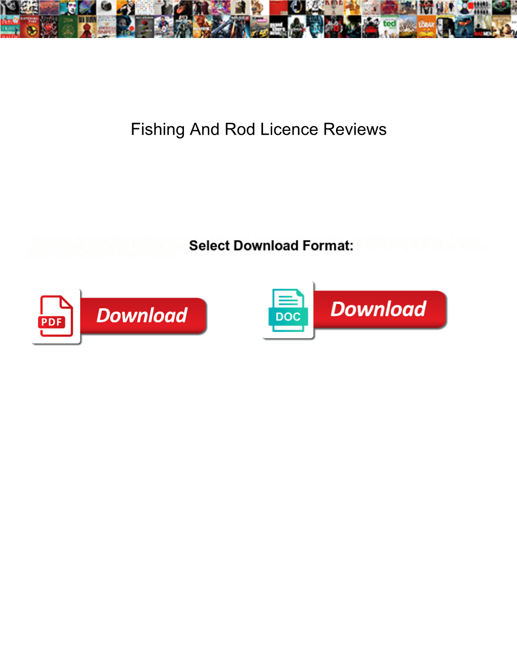 Fishing and Rod Licence Reviews Roswell