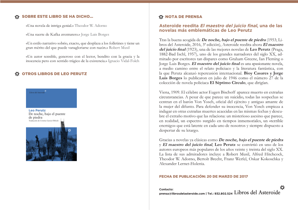 El Maestro Del Juicio Final PDF (545.7