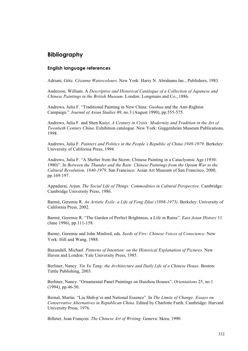 Bibliography