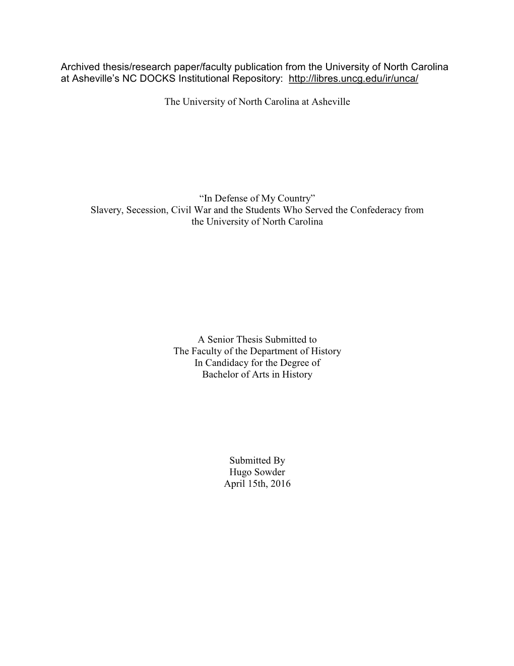 Archived Thesis/Research Paper/Faculty Publication from The