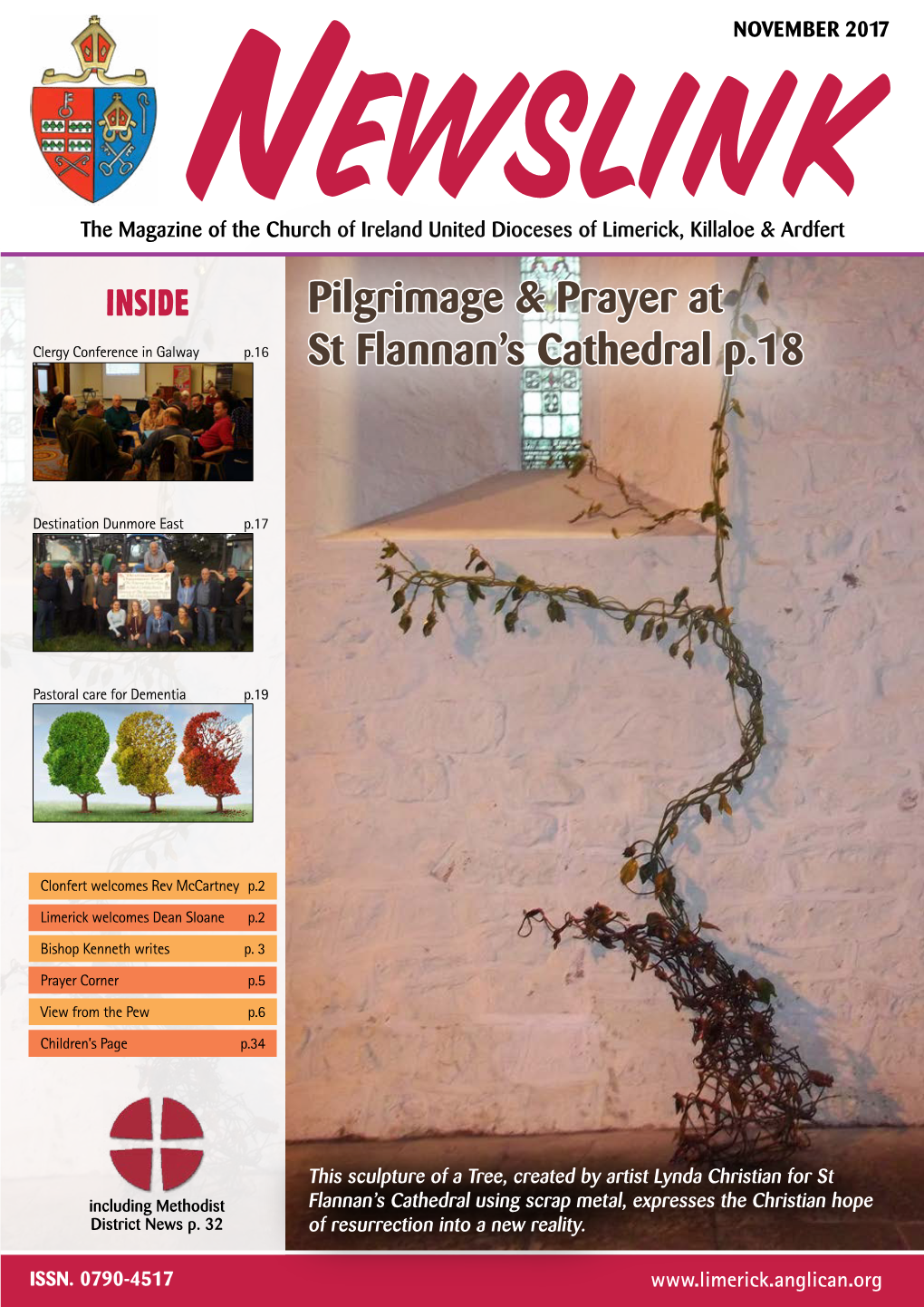 NOVEMBER 2017 Newslink the Magazine of the Church of Ireland United Dioceses of Limerick, Killaloe & Ardfert