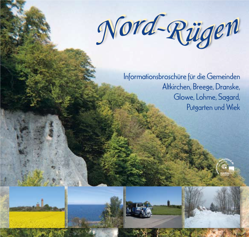 Informationsbroschüre Für Die Gemeinden Altkirchen, Breege, Dranske, Glowe, Lohme, Sagard, Putgarten Und Wiek