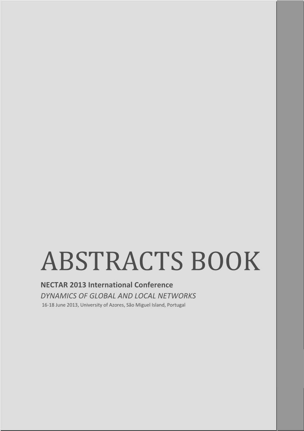 Abstracts Book Nectar