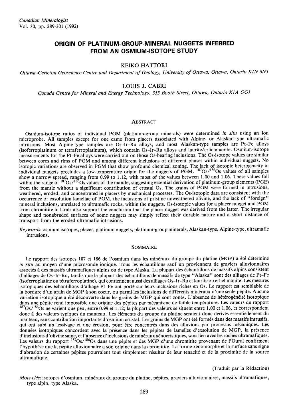 Origin of Platinum-Group-Mineral Nuggets Inferred from an Osmium