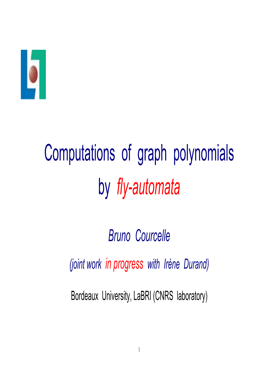 Computations of Graph Polynomials by Fly-Automata