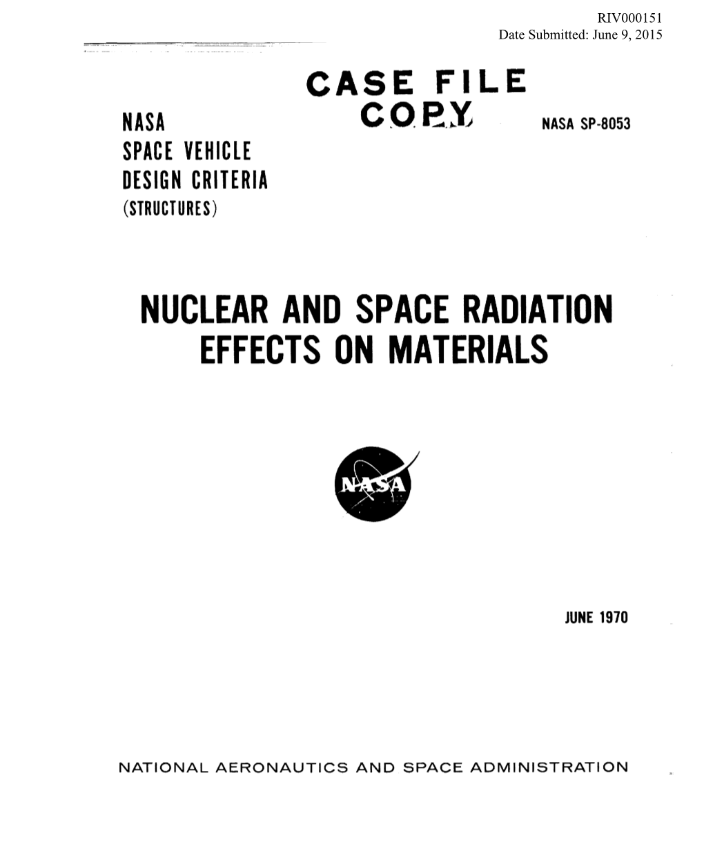 Nuclear and Space Radiation Effects on Materials