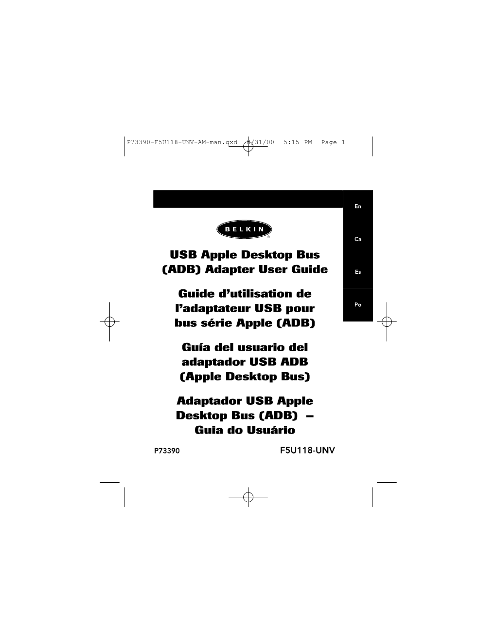 USB Apple Desktop Bus (ADB) – Guia Do Usuário