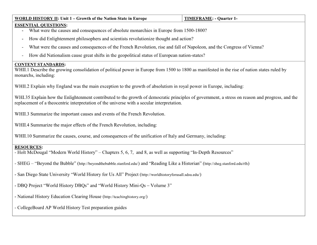 What Were the Causes and Consequences of Absolute