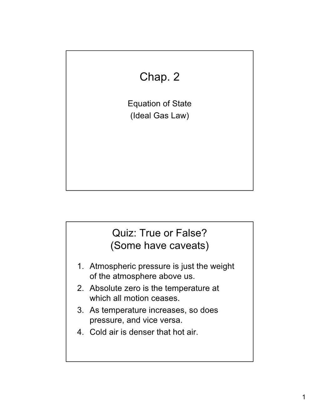 Ideal Gas Law)