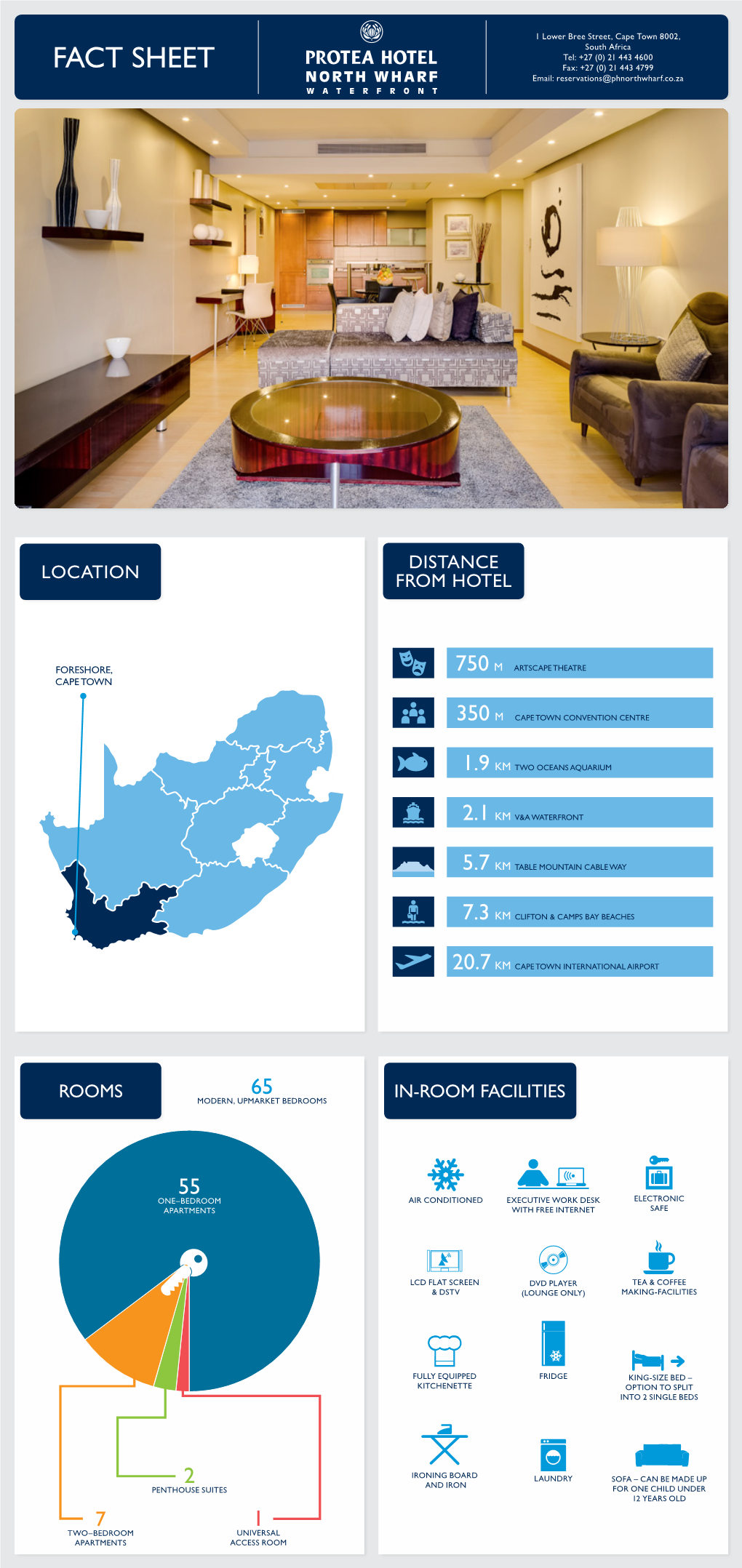 Protea Hotel North Wharf Fact Sheet