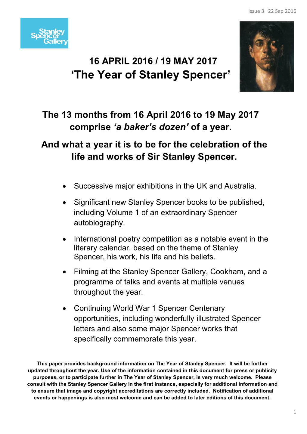'The Year of Stanley Spencer'
