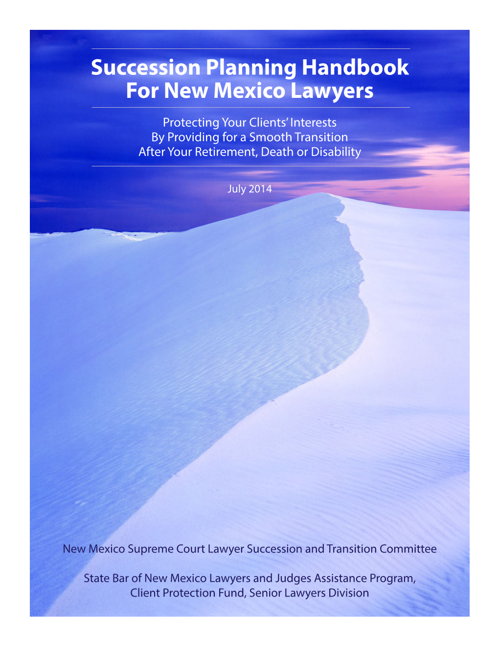 Succession Planning Handbook for New Mexico Lawyers