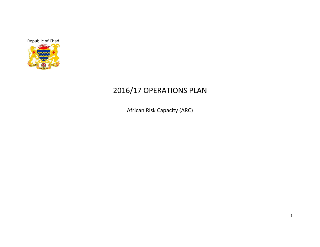 2016/17 Operations Plan