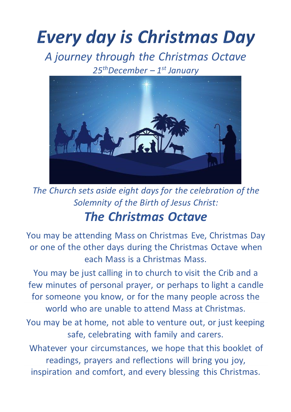 The Christmas Octave 25Thdecember – 1St January