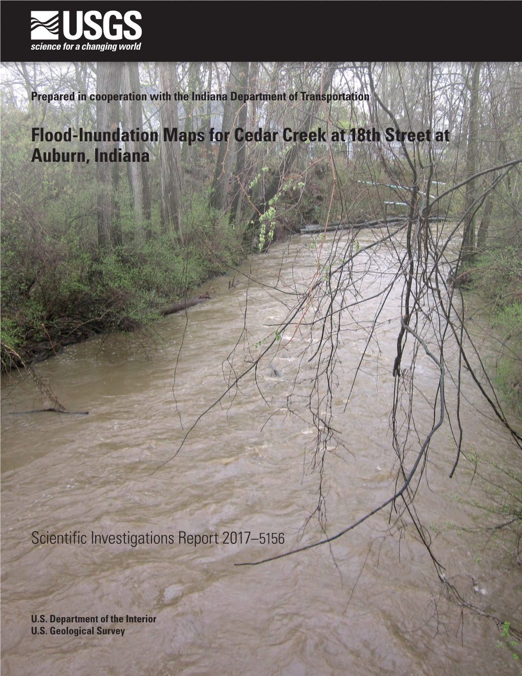 Flood-Inundation Maps for Cedar Creek at 18Th Street at Auburn, Indiana