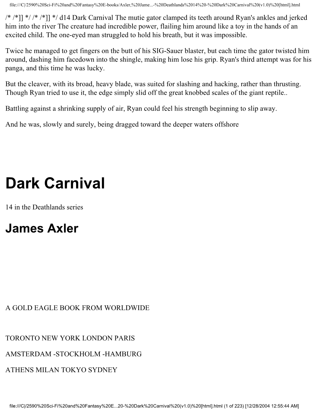 Dark Carnival