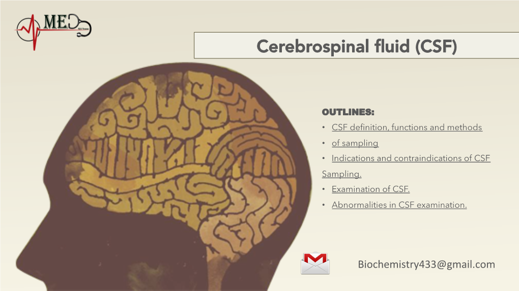 Cerebrospinal Fluid (CSF)