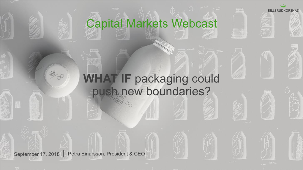 Capital Markets Webcast