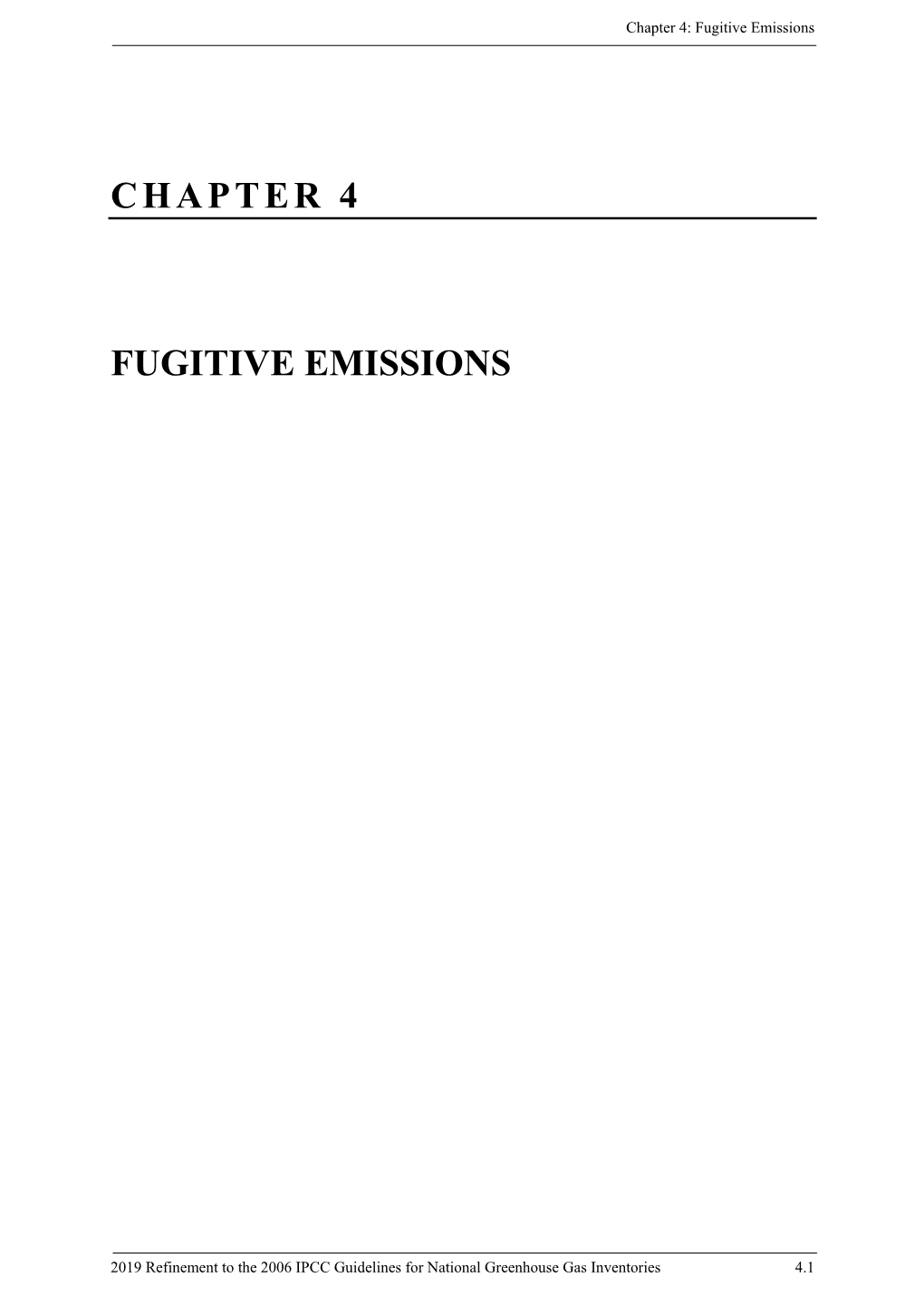 Chapter 4 Fugitive Emissions
