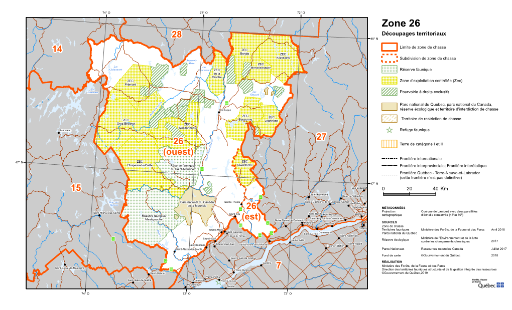 Zone 26 Découpages Territoriaux 28 48° N