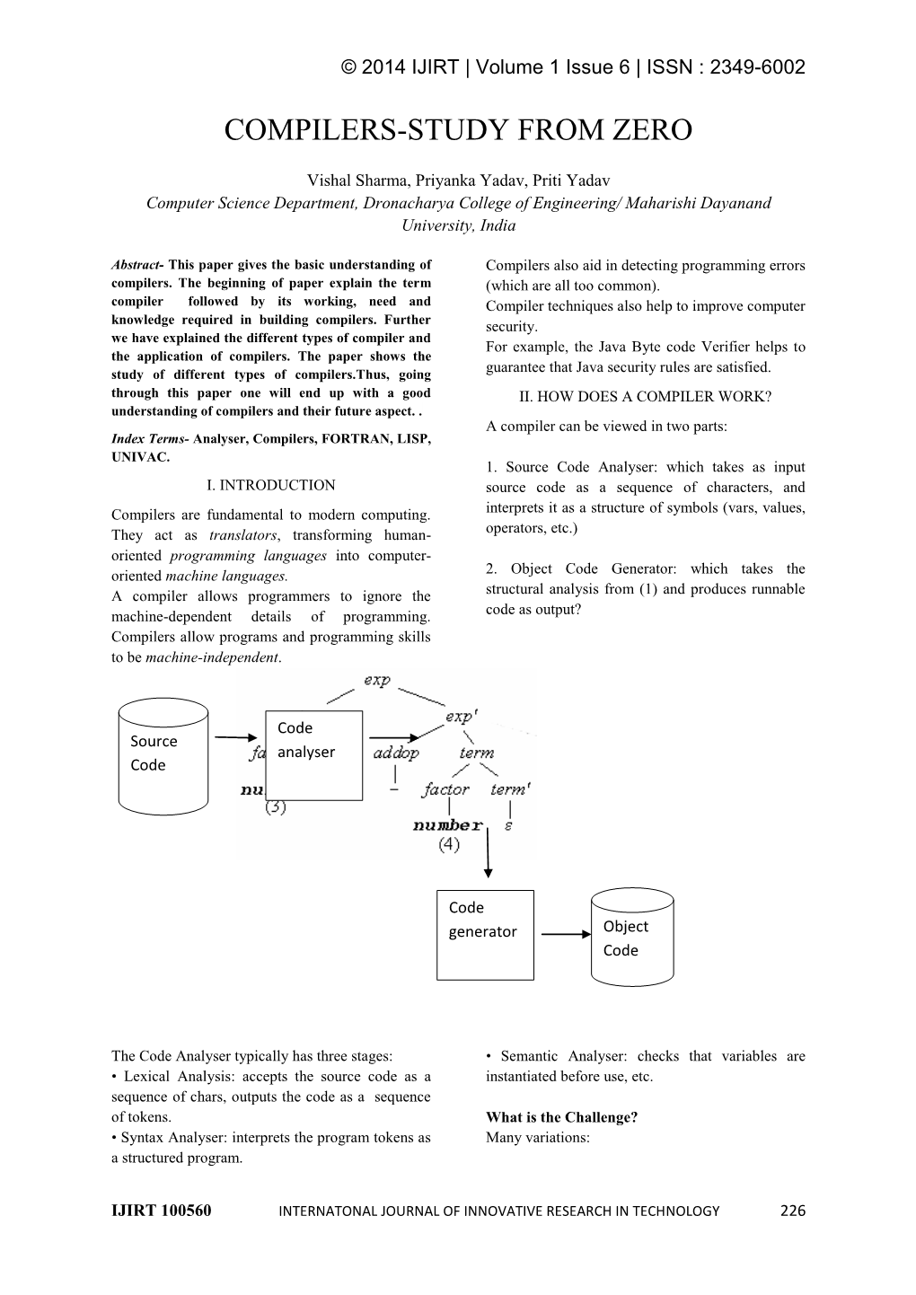 Advancing Compilers