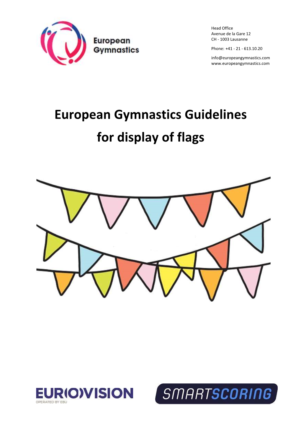 European Gymnastics Guidelines for Display of Flags