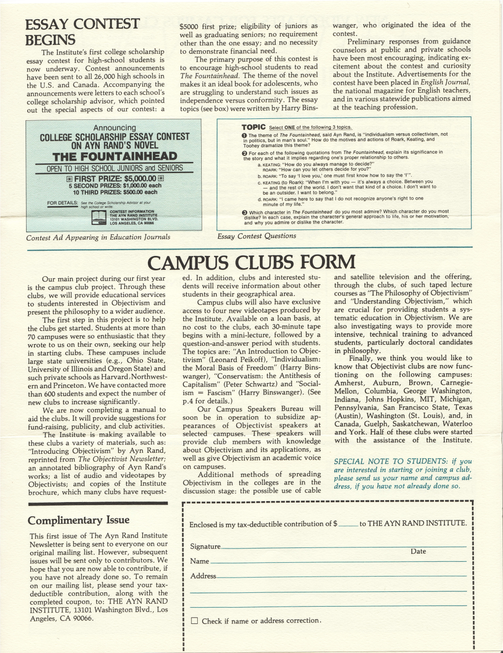 Caivipus Clubs Form