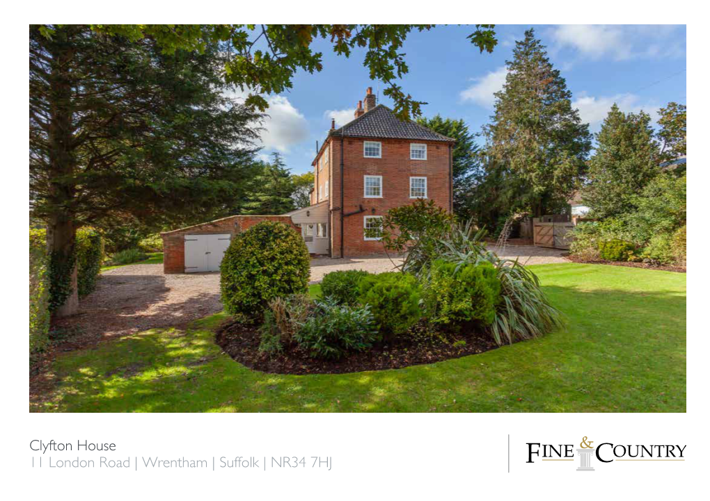 Wrentham | Suffolk | NR34 7HJ GEORGIAN SPLENDOUR