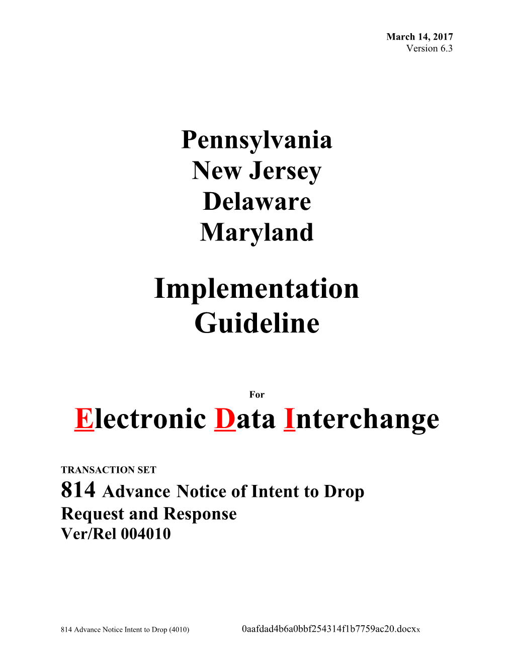 Electronic Data Interchange s1