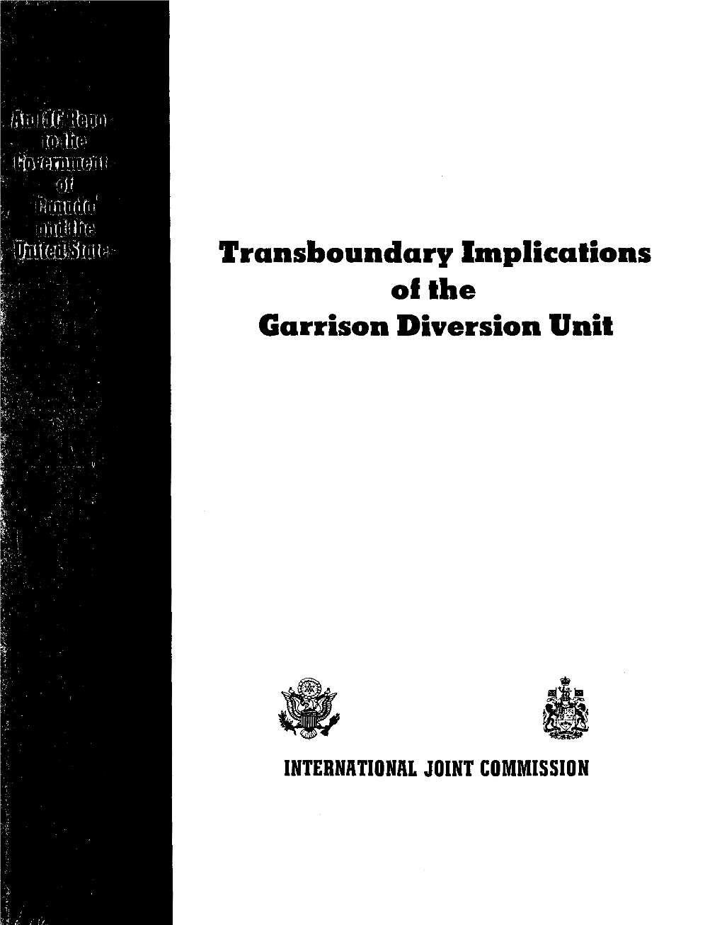 Transboundary Implications Garrison Diversion Unit
