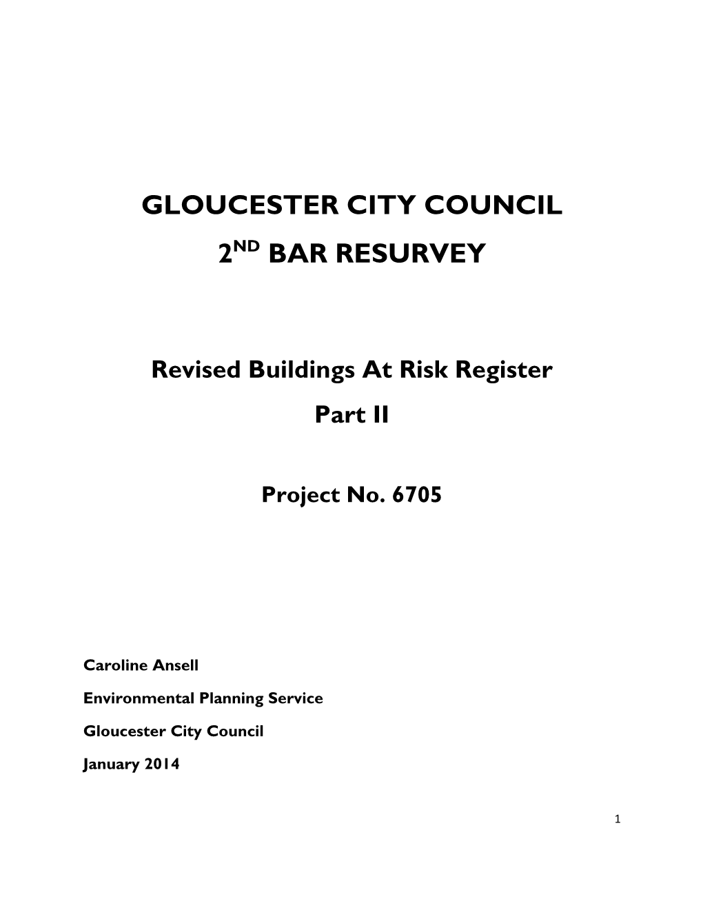 Vulnerable Buildings – Gloucester City