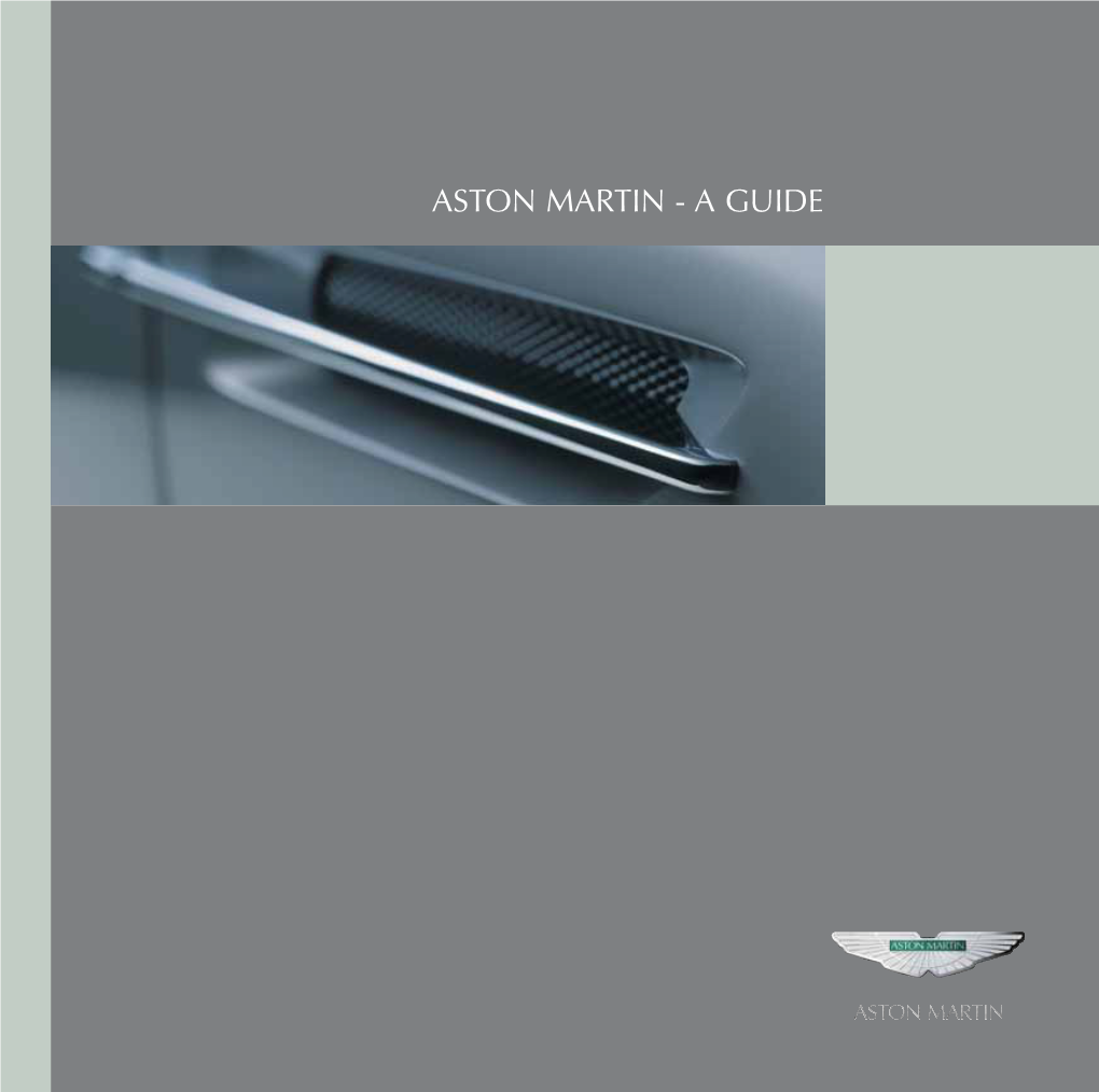 Aston Martin - a Guide
