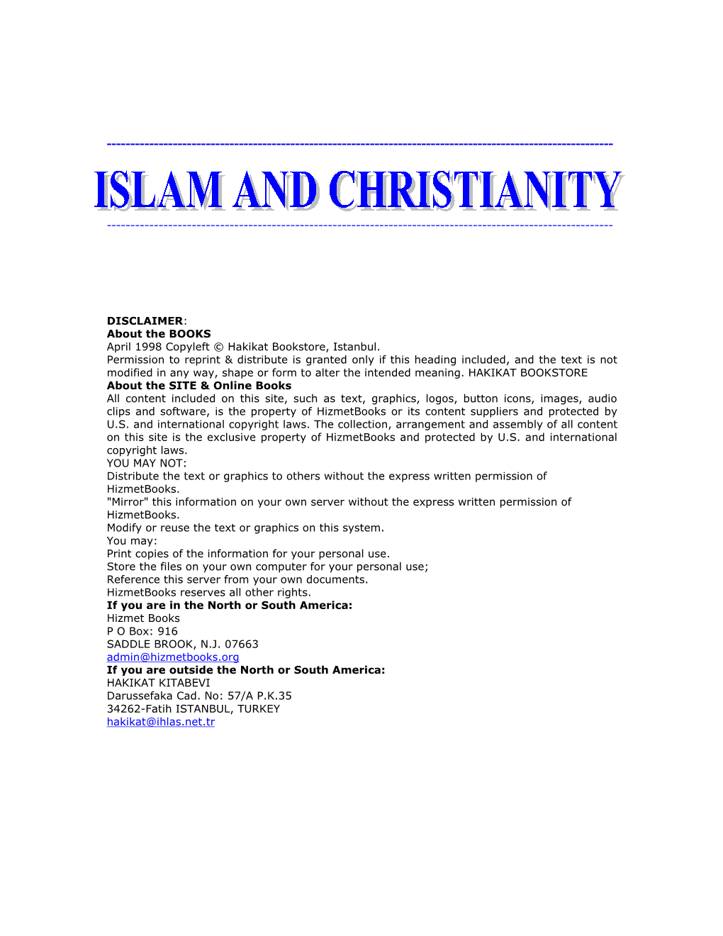 Islam and Christianity.Pdf