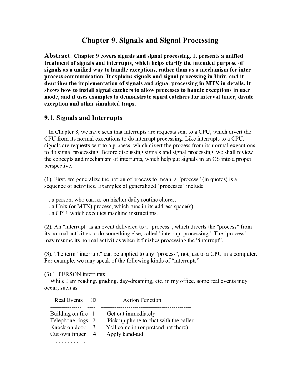 Chapter 9. Signals and Signal Processing