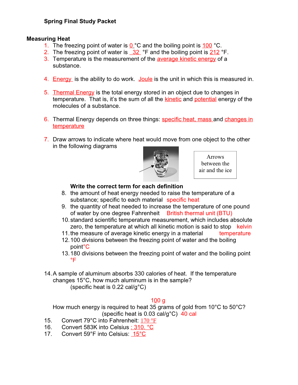 Freezing Point of Water