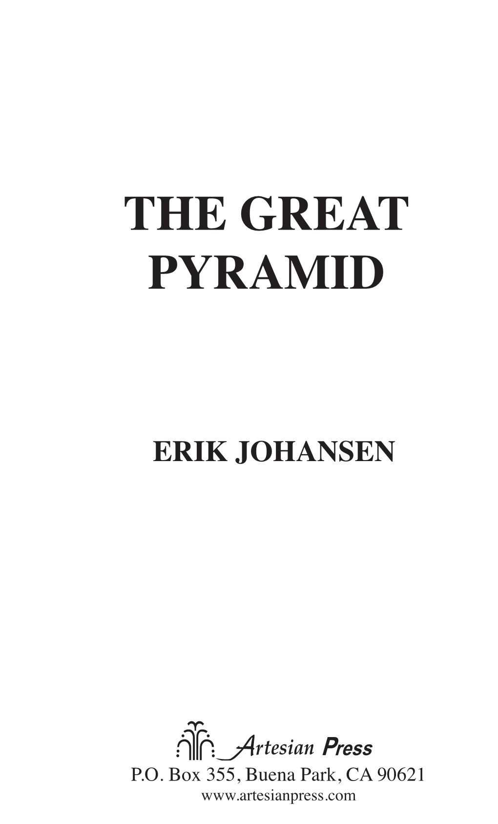 THE GREAT PYRAMID TEXT.Indd