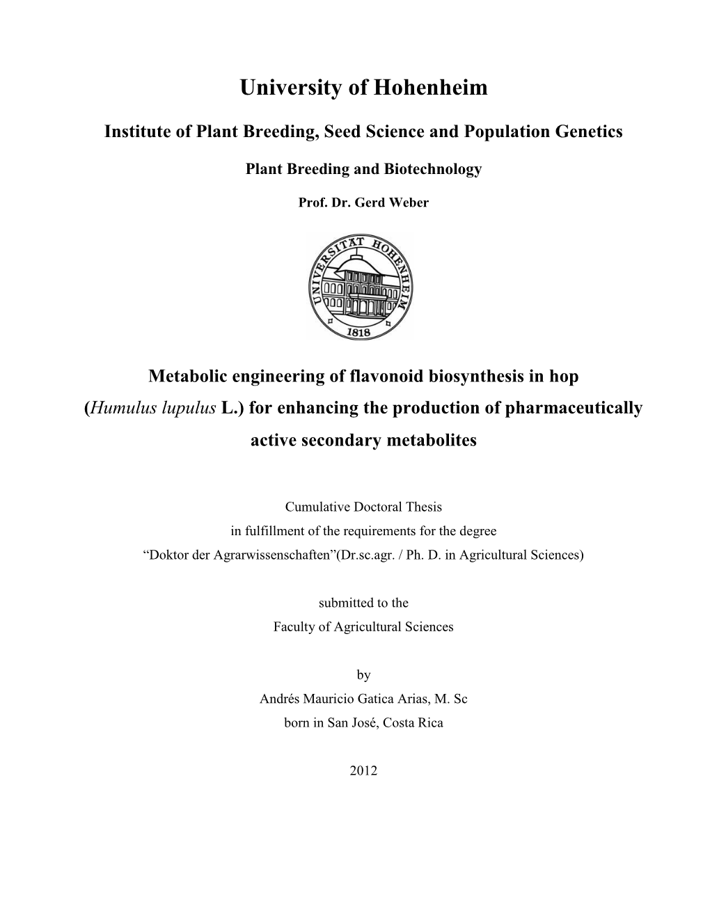 Humulus Lupulus L.) for Enhancing the Production of Pharmaceutically Active Secondary Metabolites